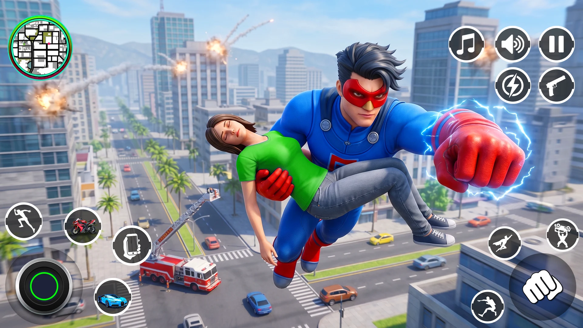 Spider Ropehero Rescue Mission screenshot